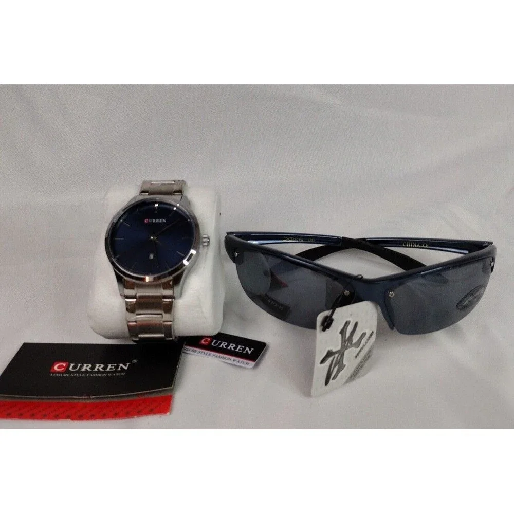 Men's Curren Fashion Watch With Date Function - Minimalist Style - Free Gift